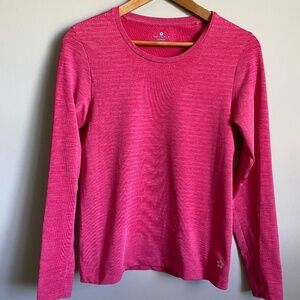 Tuff Athletics‎ Women's Pink Performance Athletic Long Sleeve T-shirt Size Small